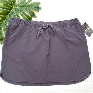 Slazenger Golf Skort New Gray Nine Iron Tech XL